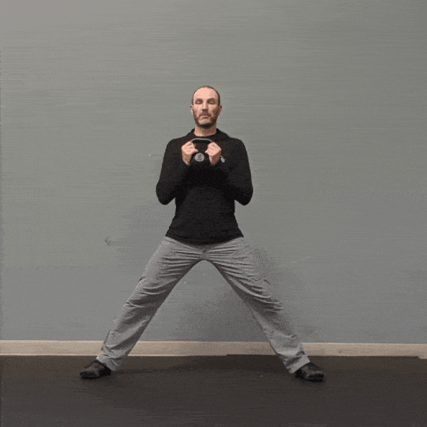 Coach Ryan demonstrates Cossacks.