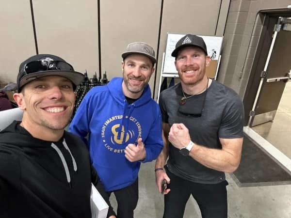 Coach Ryan, his brother—Derek, and their friend—Jeremy at The Fittest Experience