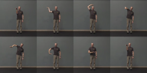 Coach Ryan shows the main arm positions of the Teacup.